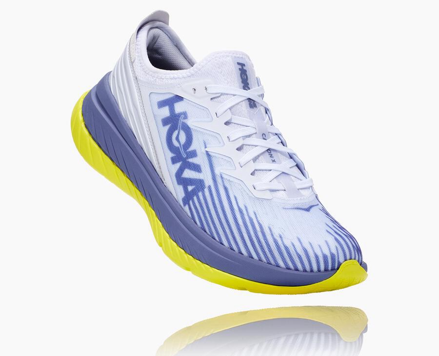 Hoka One One Koşu Ayakkabısı Kadın Beyaz/Mavi - Carbon X-Spe - RT0243768